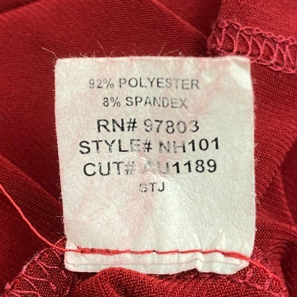 ING Red Embellished Short Sleeve Tie Back Tunic - Picture 10 of 12